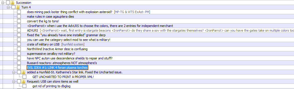 List of bugs and suggestions since I didn't want to copypasta them here again